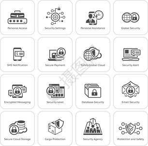 安全通道图标平面设计安全和保护图标集挂锁电脑通道密码技术标识商业笔记本访问贮存设计图片