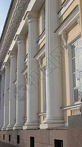 宫墙外有柱形柱廊白色历史性晴天皇家艺术首都地标历史装饰背景图片
