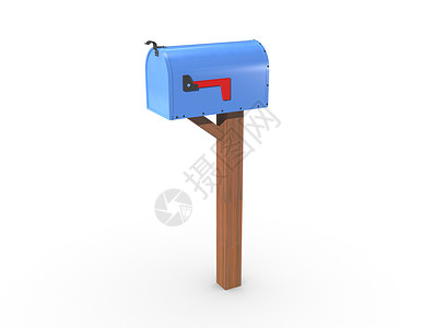 发送邮箱3D 发送一个特写的蓝色邮箱邮差办公室邮政套管金属盒子案件电子邮件邮件邮局背景