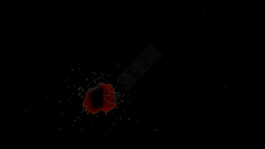红色鲜血喷溅散射色孤立的阿尔法频道背景油漆泼彩液体血溅绘画艺术飞溅色彩运动背景图片