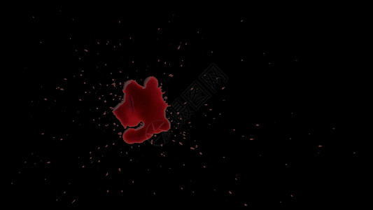 t血高清素材红色鲜血喷溅散射色孤立的阿尔法频道背景速度飞溅泼彩色彩绘画液体艺术动作血溅背景
