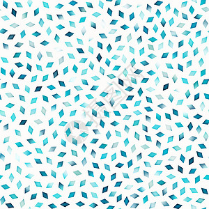 无矢量接缝多色蓝色梯度模式织物盒子马赛克插图中风水晶正方形坡度墙纸打印背景图片