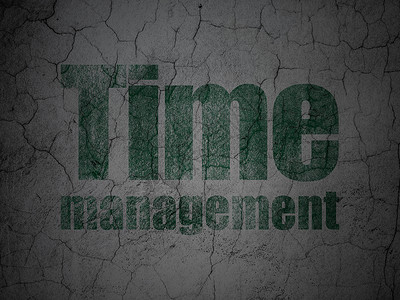 垃圾墙背景上的时间线概念时间管理背景
