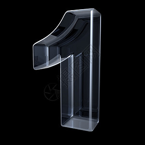 宝马X1透明 X 射线编号 1 ONE  3个x光强光插图字母数字收藏反射镜片阴影玻璃背景