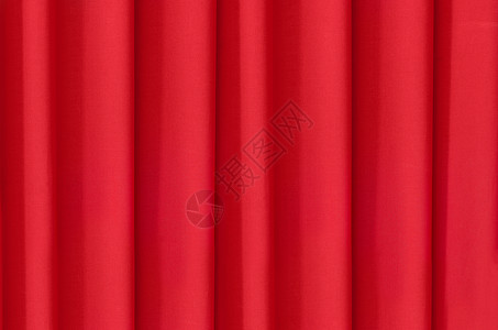 背景是用亮红布涂成的织物垂直布料纺织品窗帘折痕材料水平背景图片