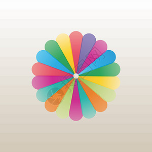标志设计模板矢量图图像图标绘画插图技术花蕾公司网络商业彩虹背景图片