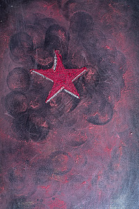 红星月光红色装饰品粉笔庆典反射黑板背景图片