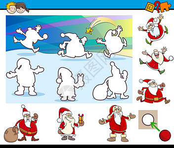卡通教育游戏绘画卡通片乐趣学习逻辑测试插图孩子们幼儿园消遣背景图片