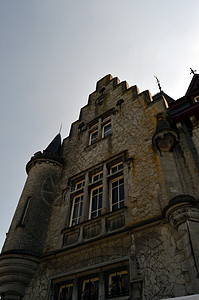宫商角徵羽城堡的一面之角背景