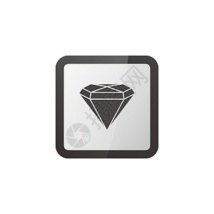 钻石珠宝收藏网络图标按钮网页白色宝石圆圈奢华石头背景图片
