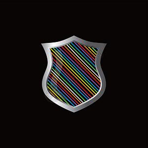 彩虹主题保护屏罩波峰插图徽章背景图片