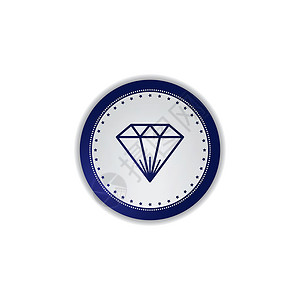 宝石图标按钮网站钻石插图背景图片