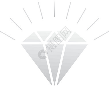 钻石珠宝图标网络网页插图网站收藏石头奢华水晶按钮背景图片