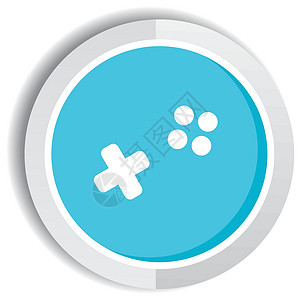 视频游戏图标按钮网站插图背景图片