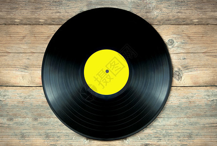 乙烯记录配乐空白音乐塑料专辑标签转盘立体声背景图片