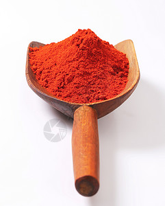 辣椒粉香料食物木勺地面粉末用具厨房青椒背景图片