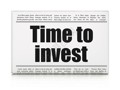 时间安排概念报纸标题时间投资公告展示3d小时日程历史白色通讯渲染文章背景图片