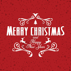 祝你圣诞快乐插图庆典绘画标题艺术打印标签刻字字体卡片背景图片