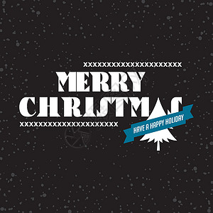 祝你圣诞快乐标题艺术卡片标签插图字体打印庆典绘画刻字背景图片