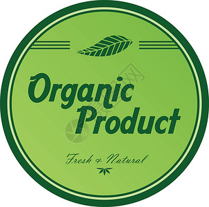 产品标识卡清新环保绿色主题标签插图叶子农场环境产品市场海豹生态食物生物插画