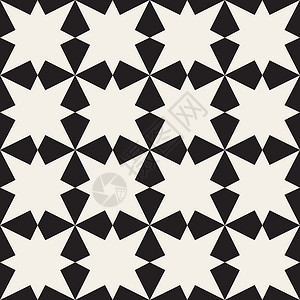 矢量无缝黑白几何图案包装菱形织物几何学插图装饰路面几何风格白色背景图片