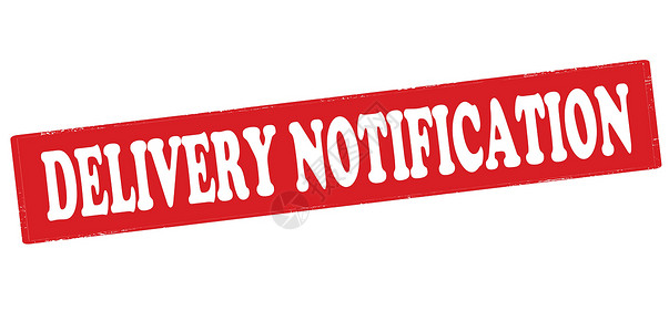 送货通知墨水家具公告警告矩形出口邮票橡皮广告红色背景图片