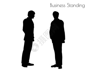 POS商业站立 pos 的人男人工作冒充姿势职业剪影阴影男性就业插图插画