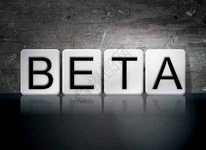 Beta 平铺字母概念和主题背景图片
