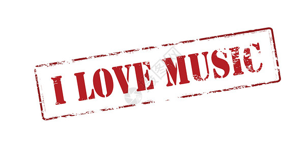 我爱音乐邮票感情关系爱情故事红色机构乐队矩形恋爱橡皮背景图片