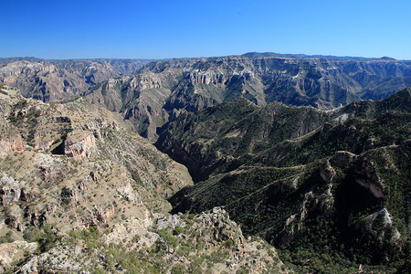 墨西哥奇瓦瓦州铜峡谷山区地貌 墨西哥背景