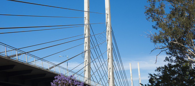 桥视图建筑学公交城市景观蓝色天空专用背景图片