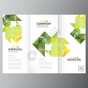 年度业务报告模板标签小册子三角形商业框架文档活页夹卡片横幅海报背景图片