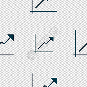 克罗托内图表图标标志 具有几何纹理的无缝模式 韦克托预报插图数据金融馅饼投资市场黑色信息成就插画