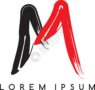 字母标识颜色标志模板红色奢华草图铅笔创造力书法公司身份数字技术背景图片