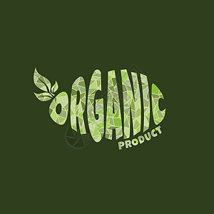 生态友好的自然标签有机产品贴纸日志图标活力生物绿色标志生活艺术标识叶子茶叶背景图片