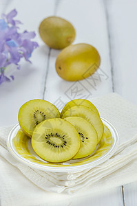 金金菊果黄色盘子热带白色食物小吃水果饮食背景图片