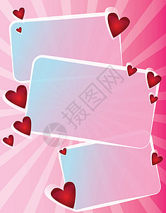 矢量背景与心框架恋人风格插图紫色感情艺术墙纸装饰问候语背景图片