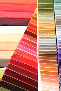 商店中的天鹅绒样品零售织物窗帘材料设计收藏面料纺织品店铺商业背景图片