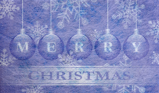 纤维织物和闪光膜和圣诞球圣诞车蓝色场景雪花霜纹冰花挫败白色电影卡片贺卡背景图片