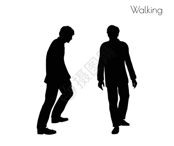 步行 pos 的人男性剪影男生姿势冒充插图阴影黑色男人背景图片