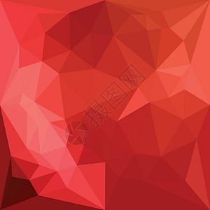 番茄红色抽象低多边形背景三角形马赛克折纸测量三角多面体像素化背景图片