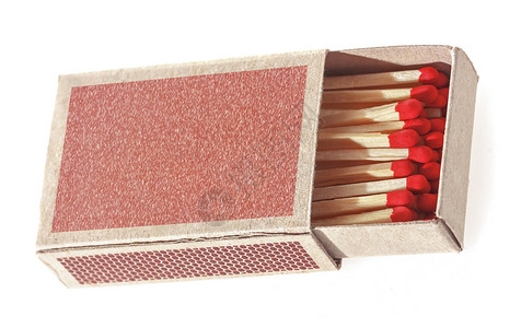 匹配框红色盒子安全白色火柴危险木头背景图片
