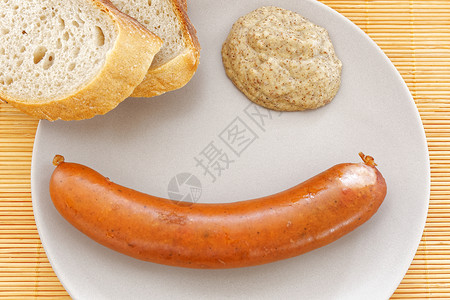 博克香肠热的棕色的高清图片