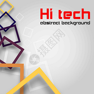 高科技抽象背景科技数字技术几何学插图艺术装饰品正方形坡度作品背景图片