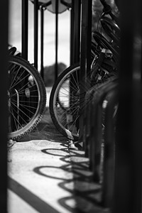 自行车 自行车架艺术黑与白轮胎高清图片