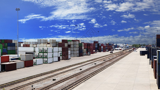 陆路运输物流使用集装箱码头和铁路方式 imp背景图片