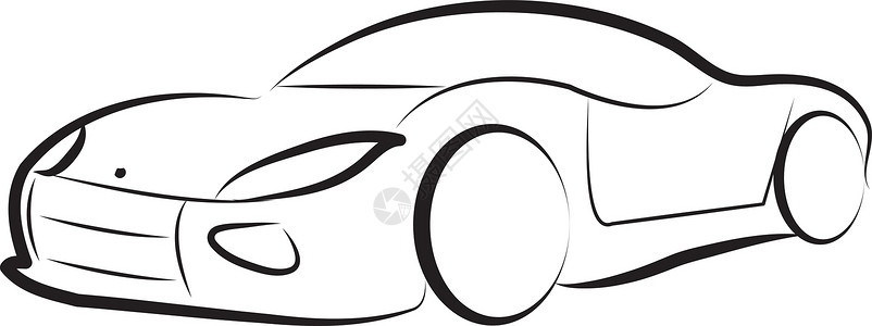 光影标志草图矢量白色汽车奢华运动速度插图车辆力量黑色商业背景图片