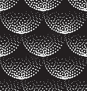 矢量几何典型梯级无缝模式织物圆圈花瓣装饰品墙纸艺术品潮人彩派马赛克圆形插画