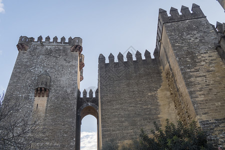 阿莫多瓦阿尔莫多瓦尔德尔里奥城堡 西班牙科尔多瓦遗产场景石头纪念碑石方吸引力爬坡历史性旅行农村背景