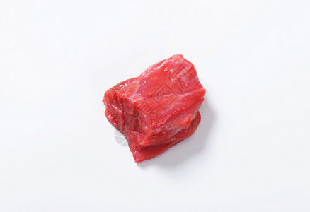 生牛肉肉立方体食物红肉牛扒背景图片
